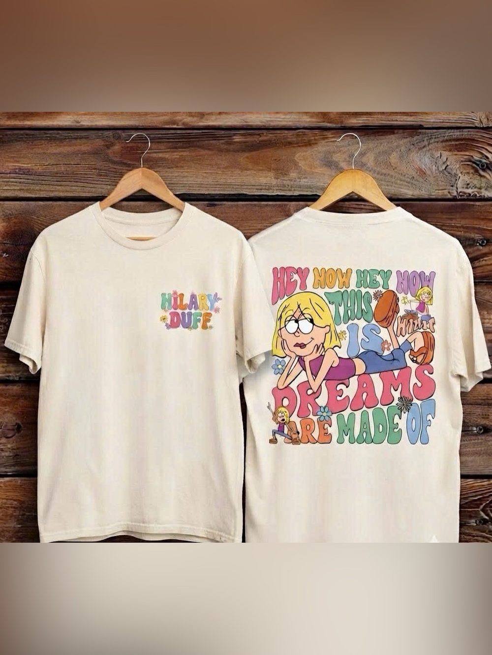 Hilary Duff Tour 2026 Cream Graphic Gildan Tee